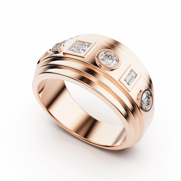 6 diamond multi ring