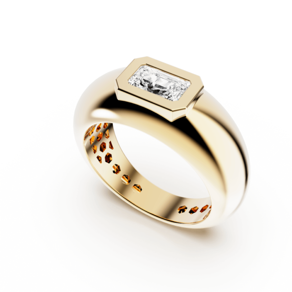 asscher diamond bomb ring - Image 3