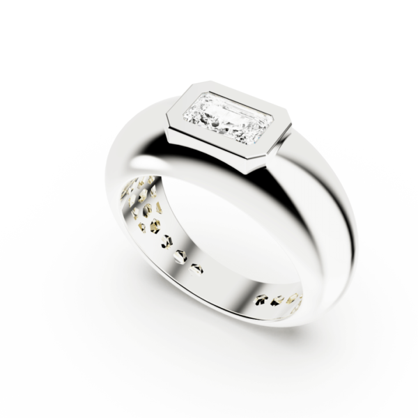 asscher diamond bomb ring - Image 2
