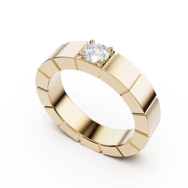 benda round single diamond ring - Image 3