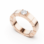 benda round single diamond ring