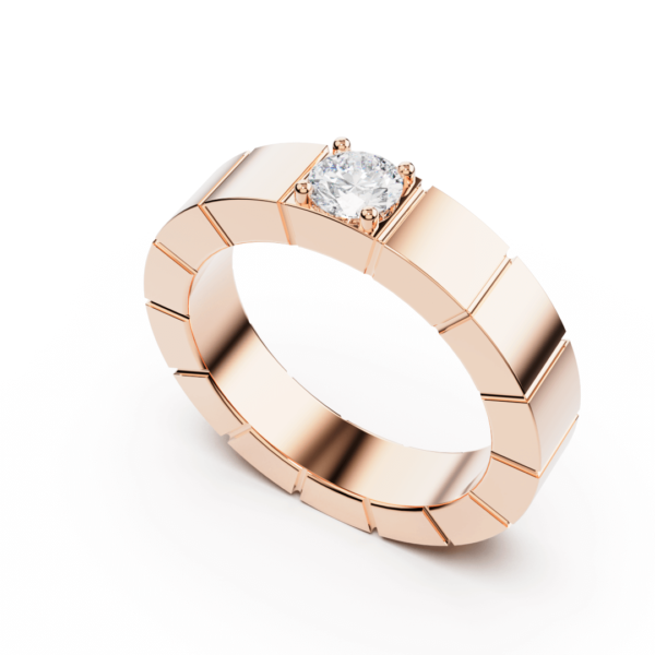 benda round single diamond ring