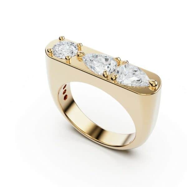 sweet 3 diamond ring - Image 2