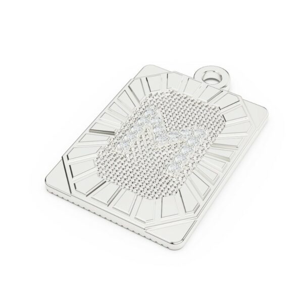 washer with diamond letter necklace - Image 7