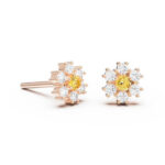 sun flower small earring