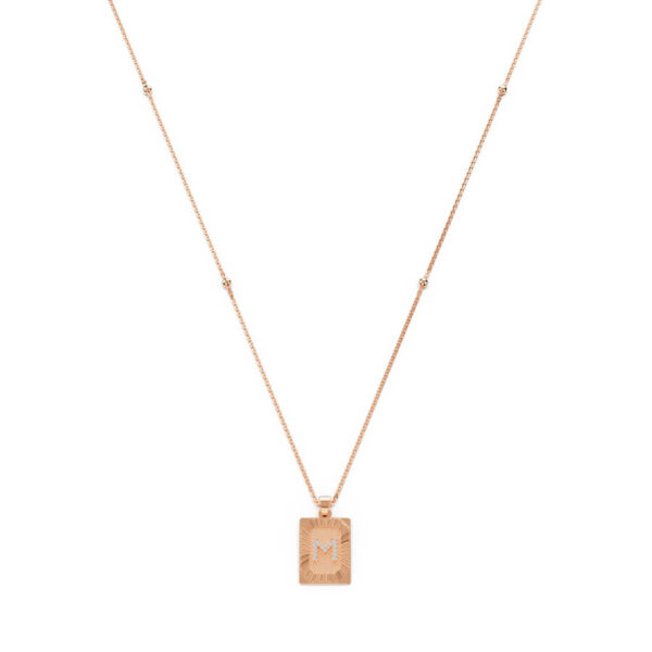 washer with diamond letter necklace - Image 4
