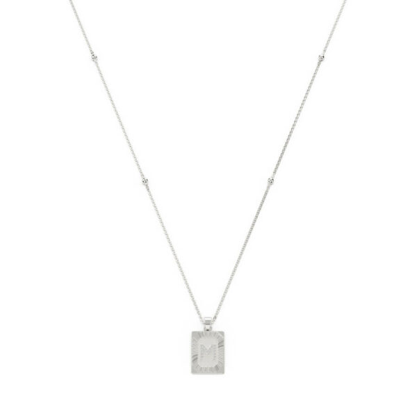 washer with diamond letter necklace - Image 2