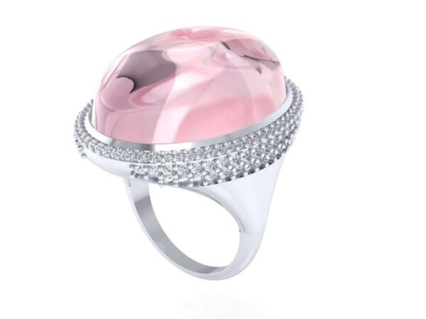 Big pink bomb ring - Image 3