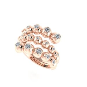 A Snake and dots ring