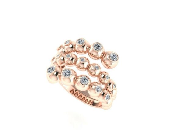A Snake and dots ring