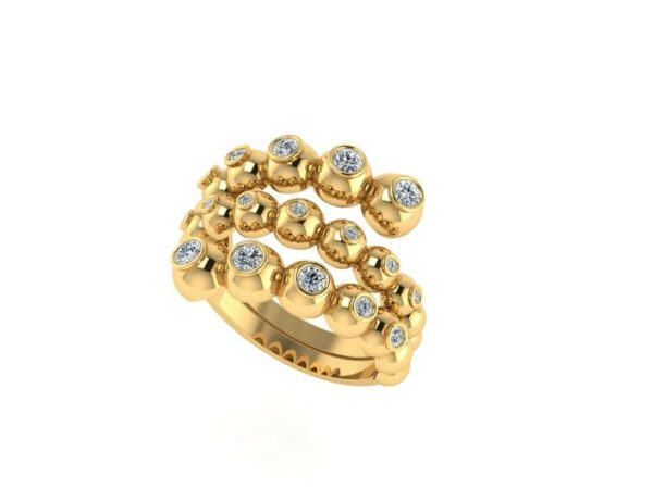A Snake and dots ring - Image 3