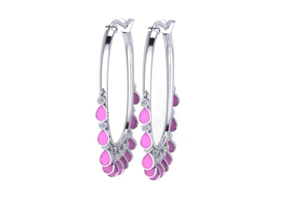Earring with color drops - Image 8