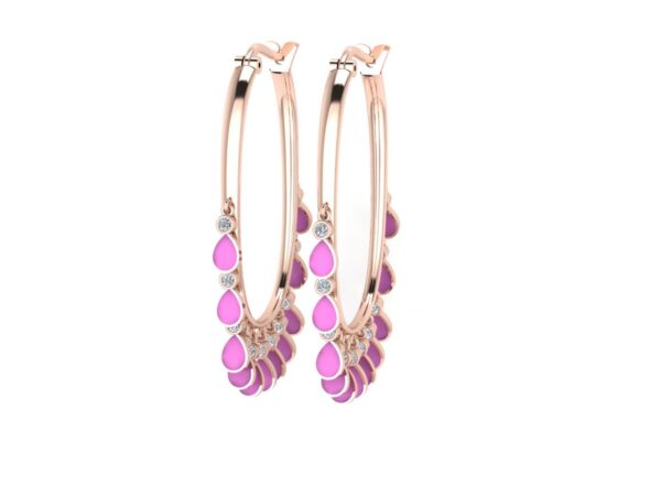 Earring with color drops - Image 9