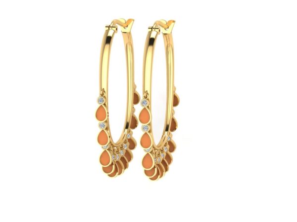 Earring with color drops - Image 12