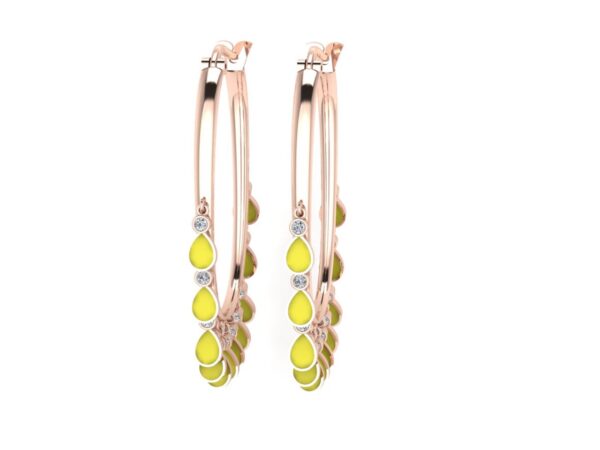 Earring with color drops - Image 17