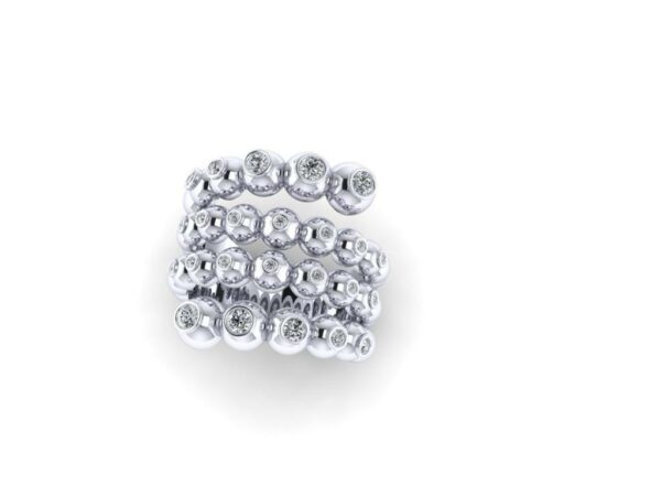 Long dot snake ring - Image 2