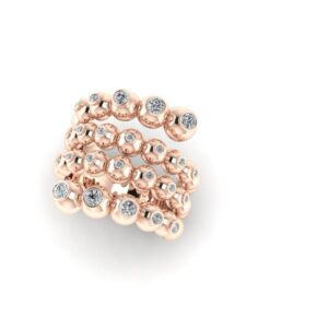 Long dot snake ring