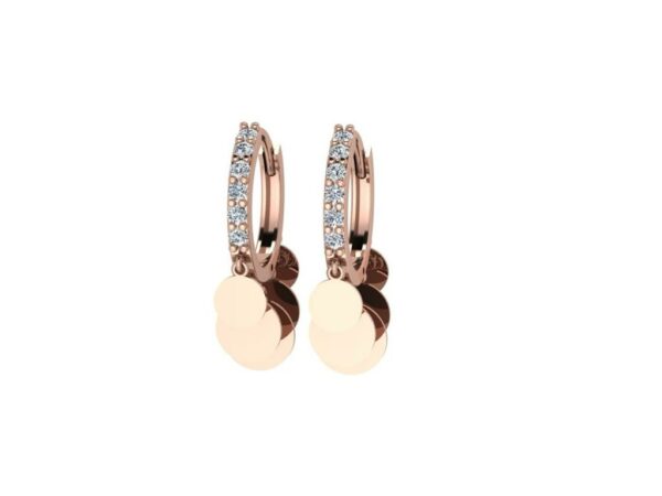 So special diamond with gold earring