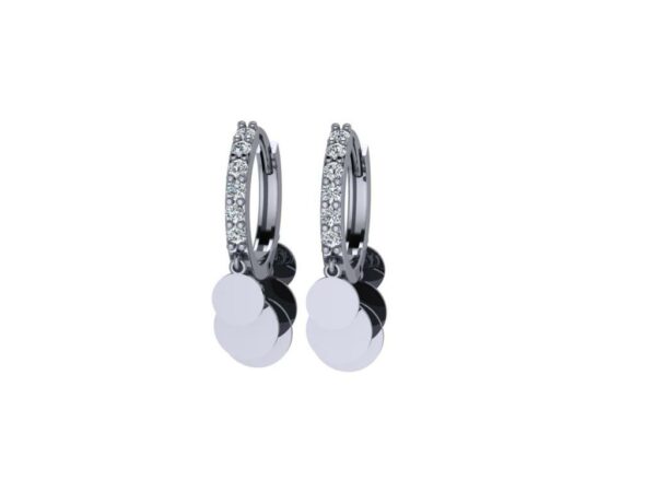 So special diamond with gold earring - Image 2