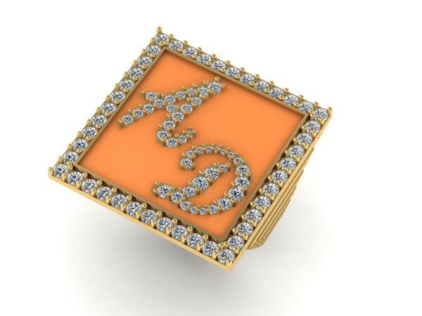 2 letters full diamonds big ring - Image 16