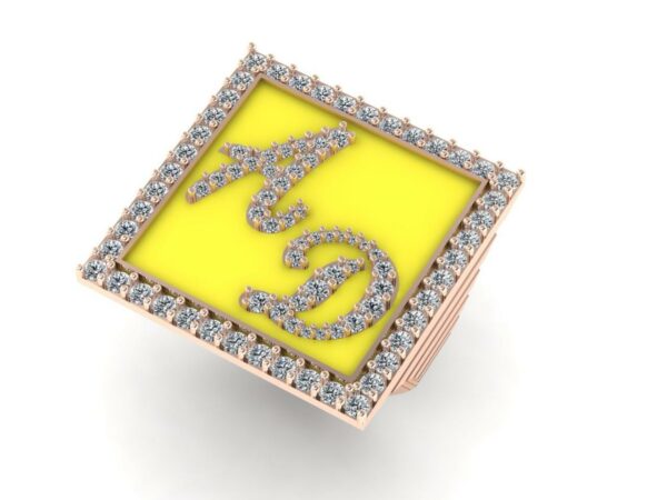 2 letters full diamonds big ring - Image 13