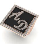 2 letters full diamonds big ring