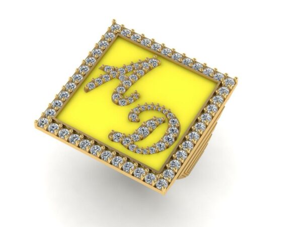 2 letters full diamonds big ring - Image 14