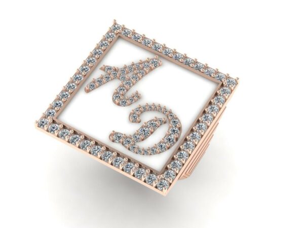 2 letters full diamonds big ring - Image 10