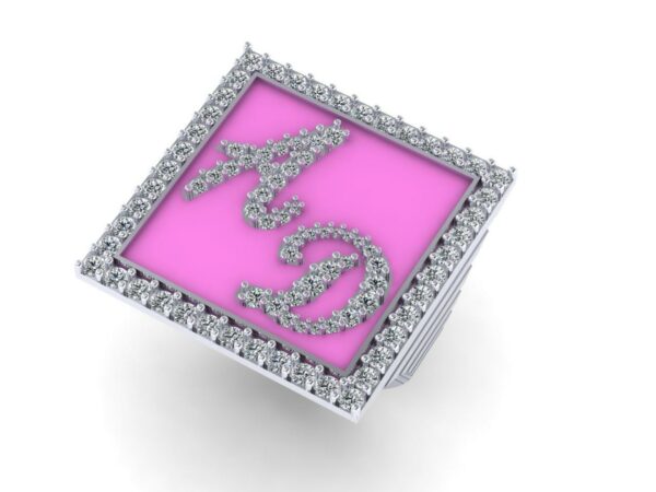 2 letters full diamonds big ring - Image 6