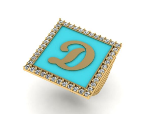 Square big gold letter - Image 3