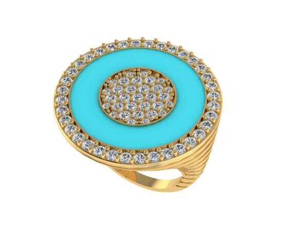 Circle within a circle ring - Image 18