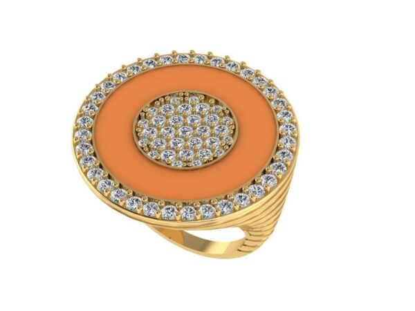Circle within a circle ring - Image 6