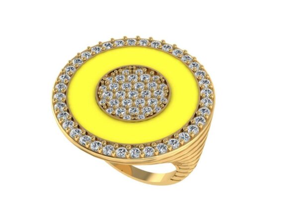 Circle within a circle ring - Image 7