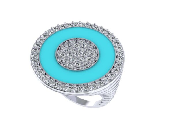 Circle within a circle ring - Image 16