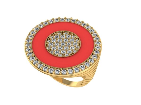 Circle within a circle ring - Image 2