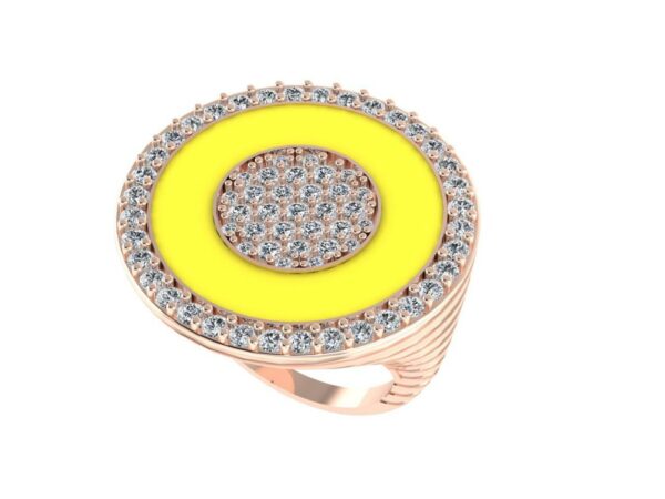 Circle within a circle ring - Image 9