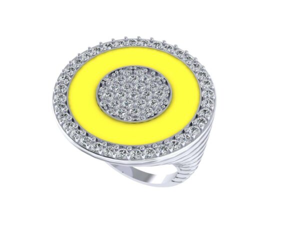 Circle within a circle ring - Image 8