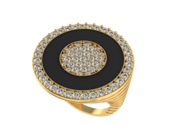 Circle within a circle ring - Image 10