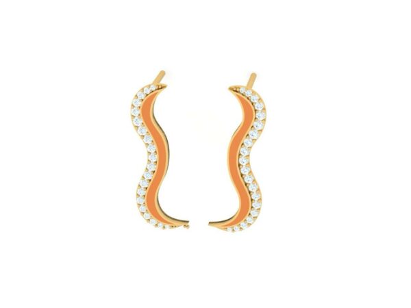 Short frill earring - Image 20