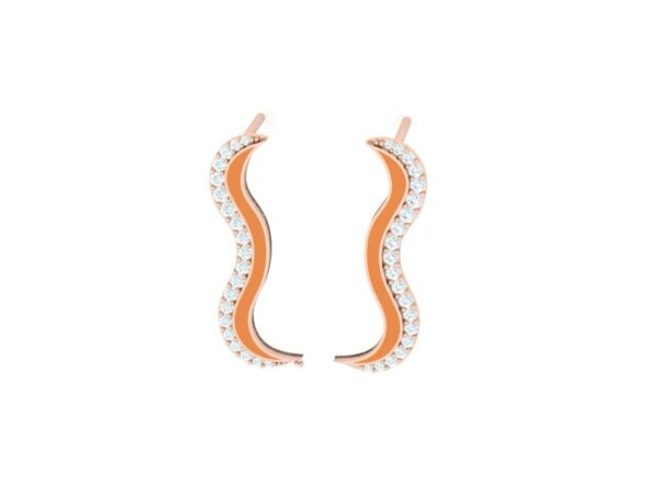 Short frill earring - Image 13