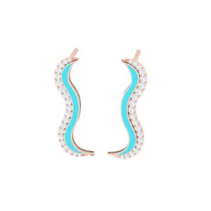 Short frill earring