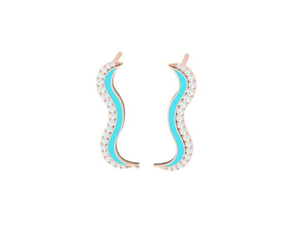 Short frill earring