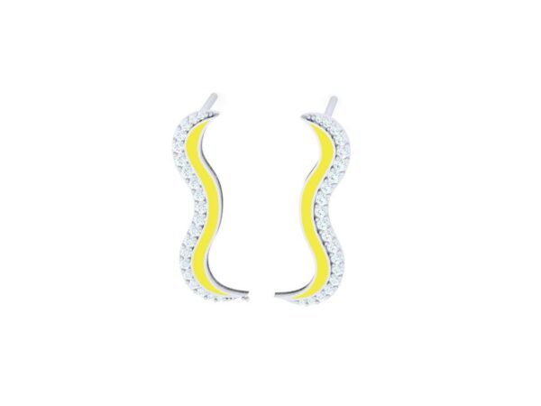 Short frill earring - Image 3