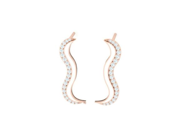 Short frill earring - Image 2