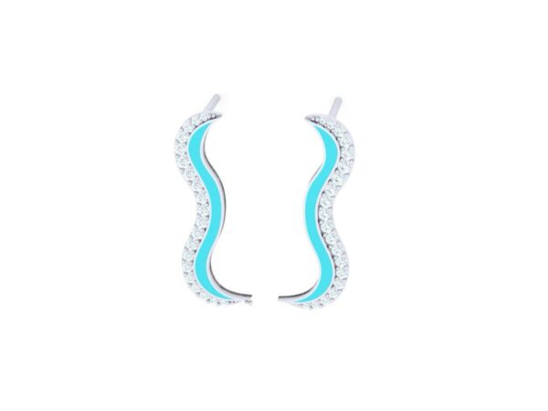 Short frill earring - Image 8