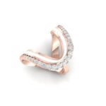 A colored half circle ring