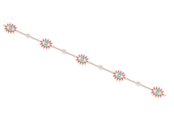 Colorful eye bracelet on both sides