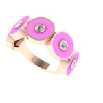 Circle ring with diamond