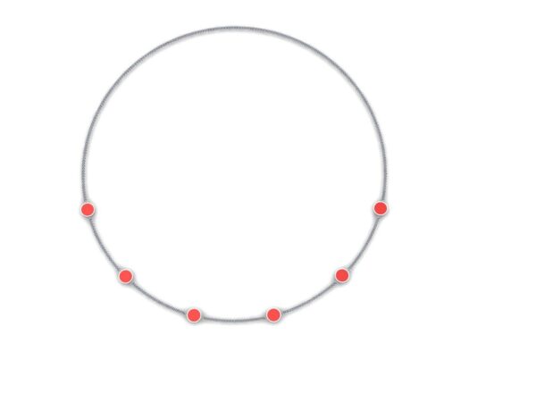 Half circle necklace with enamel - Image 22