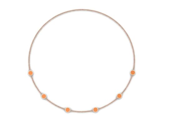 Half circle necklace with enamel - Image 13